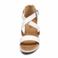 Ankle Strap Open-Toe Platform Wedge Sandals WHITE PU -DREAM PAIRS Sales 3 38