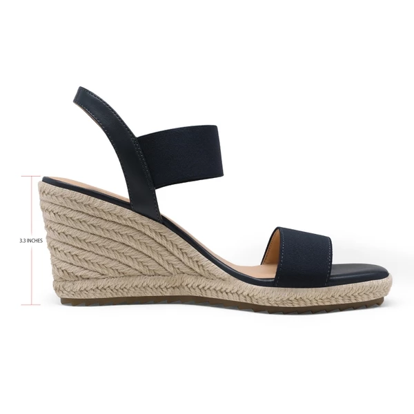 Open Toe Espadrille Platform Sandals NAVY 3 Open Toe Espadrille Platform Sandals NAVY