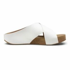 Platform Criss-Cross Flat Sandals WHITE PU -DREAM PAIRS Sales 3 59