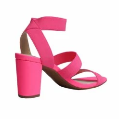 Elastic Chunky Strap Sandals NEON PINK -DREAM PAIRS Sales 3 64