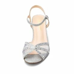 Low Heel Pumps Sandals SILVER -DREAM PAIRS Sales 3 66