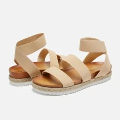 Ankle Strap Espadrille Platform Wedges NUDE -DREAM PAIRS Sales 3 83