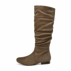 Winter Wide Calf Pull On Knee High Boots TAUPE -DREAM PAIRS Sales 4 121