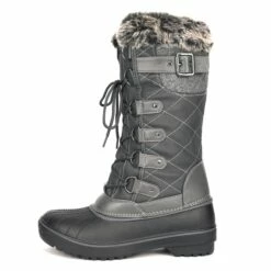 Faux Fur Lined Winter Boots GREY