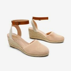 Low Wedge Espadrilles NUDE -DREAM PAIRS Sales 4 18