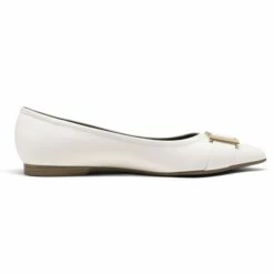 Comfortable Pointed Toe Slip-On Ballet Flats WHITE -DREAM PAIRS Sales 4 184
