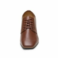 Vintage Dress Oxfords Shoes TAN PU -DREAM PAIRS Sales 4 207