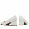 Square Toe Low Heel Pumps WHITE PU 2 Square Toe Low Heel Pumps WHITE PU -DREAM PAIRS Sales 4 208