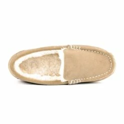 Faux Fur Moccasin Slippers SAND