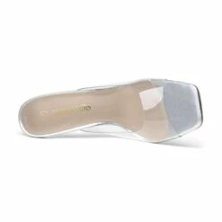 Transparent Stiletto Heel Sandals SLIVER CLEAR 10 Transparent Stiletto Heel Sandals SLIVER CLEAR -DREAM PAIRS Sales 4 35