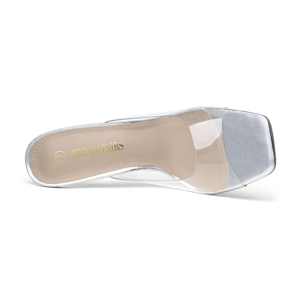 Transparent Stiletto Heel Sandals SLIVER CLEAR 6 Transparent Stiletto Heel Sandals SLIVER CLEAR - Image 4
