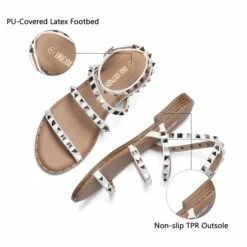 Clear Flat Gladiator Sandals WHITE -DREAM PAIRS Sales 4 49