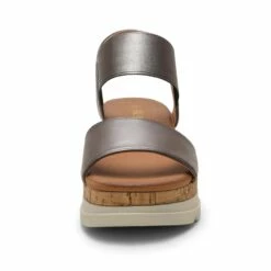 Ankle Strap Platform Sandals PEWTER -DREAM PAIRS Sales 4 53