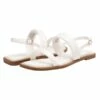 Adjustable Buckle Quilted Flat Sandals WHITE -DREAM PAIRS Sales 4 71