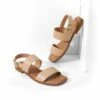 Casual Open Toe Flat Sandals NUDE -DREAM PAIRS Sales 5 1