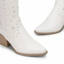 Dakota Western Cowboy Boots WHITE