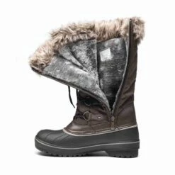 Fur Lined Lace-Up Snow Boots BROWN -DREAM PAIRS Sales 5 125