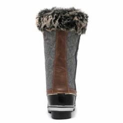 Mid-Calf Fur Snow Boots BLACK GREY 11 Mid-Calf Fur Snow Boots BLACK GREY -DREAM PAIRS Sales 5 127