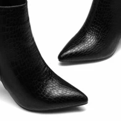 Chunky High Heel Ankle Booties BLACK -DREAM PAIRS Sales 5 129