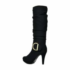 Dream Pairs Women's Winter High Heel Knee High Boots BLACK -DREAM PAIRS Sales 5 131