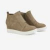 Platform Wedge Ankle Booties TAUPE -DREAM PAIRS Sales 5 133
