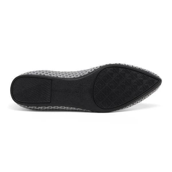Pointed Toe Knit Foldable Ballet Flats GREY 7 Pointed Toe Knit Foldable Ballet Flats GREY - Image 5