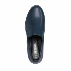 Comfortable Round Toe Block Heel Pumps NAVY