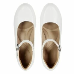 [Stand All Day Pumps] Edenia Round Toe Mary Jane Pumps WHITE -DREAM PAIRS Sales 5 169