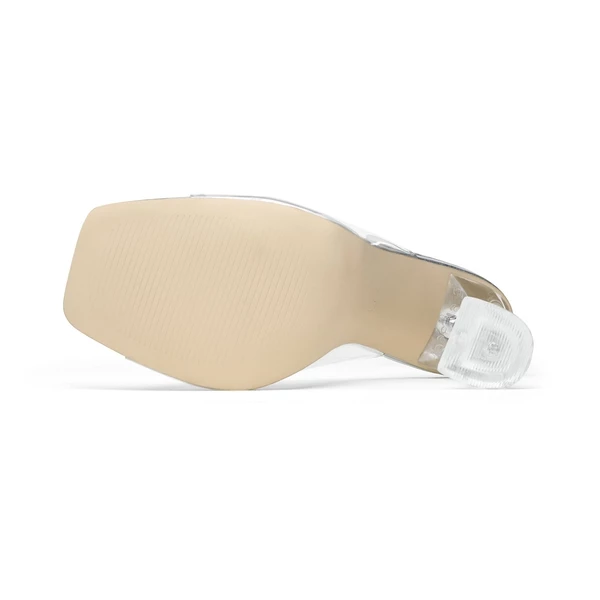 Transparent Stiletto Heel Sandals SLIVER CLEAR 4 Transparent Stiletto Heel Sandals SLIVER CLEAR - Image 2