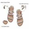 Clear Flat Gladiator Sandals WHITE 1 Clear Flat Gladiator Sandals WHITE -DREAM PAIRS Sales 5 30