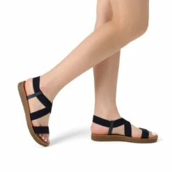 Ankle Strap Summer Flat Sandals NAVY -DREAM PAIRS Sales 5 42