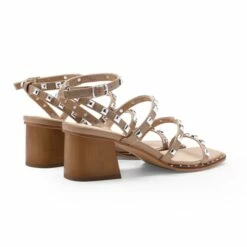 Clear Rhinestone Strappy Chunky Heels NUDE PU RIVET 11 Clear Rhinestone Strappy Chunky Heels NUDE PU RIVET -DREAM PAIRS Sales 5 48