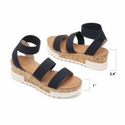 Platform Ankle Strap Sandals NAVY -DREAM PAIRS Sales 5 7