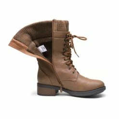 Winter Mid Calf Riding Boots CAMEL -DREAM PAIRS Sales 6 18