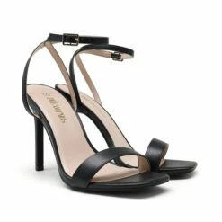 Open Toe Stiletto Sandals BLACK -DREAM PAIRS Sales 6