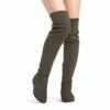 Block Heel Over The Knee High Boots KHAKI 2 Block Heel Over The Knee High Boots KHAKI -DREAM PAIRS Sales 6 50