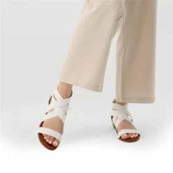 Ankle Strap Elastic Sandals WHITE -DREAM PAIRS Sales 6 6